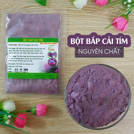 bột bắp cải tím nguyên chất